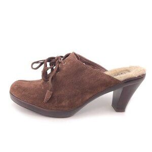 UGG Molly Wool Lined High Heel Mules 10